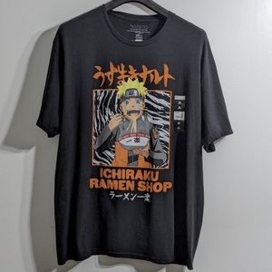 NWT Men's Naruto Shippuden Ichiraku Ramen Shop Graphic T-Shirt, Size 3XL(54/56)